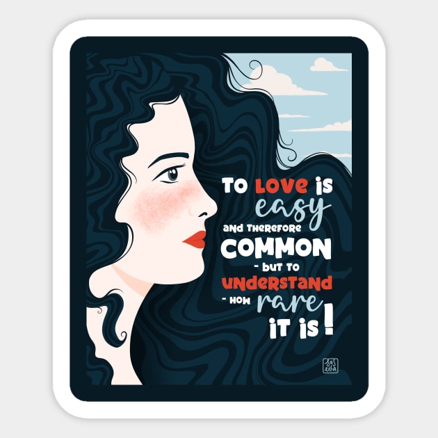 Emily of New Moon Portrait and Quote - Friendship Sticker by Sasulla